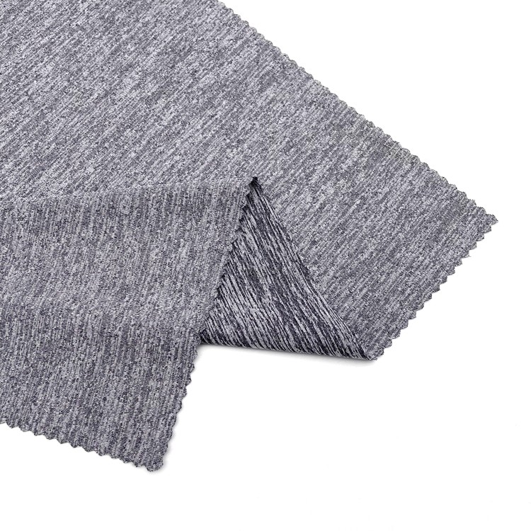Melange 90% Polyester+10% Spandex fabric